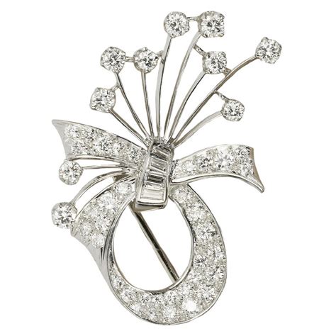 cartier vintage diamond brooch